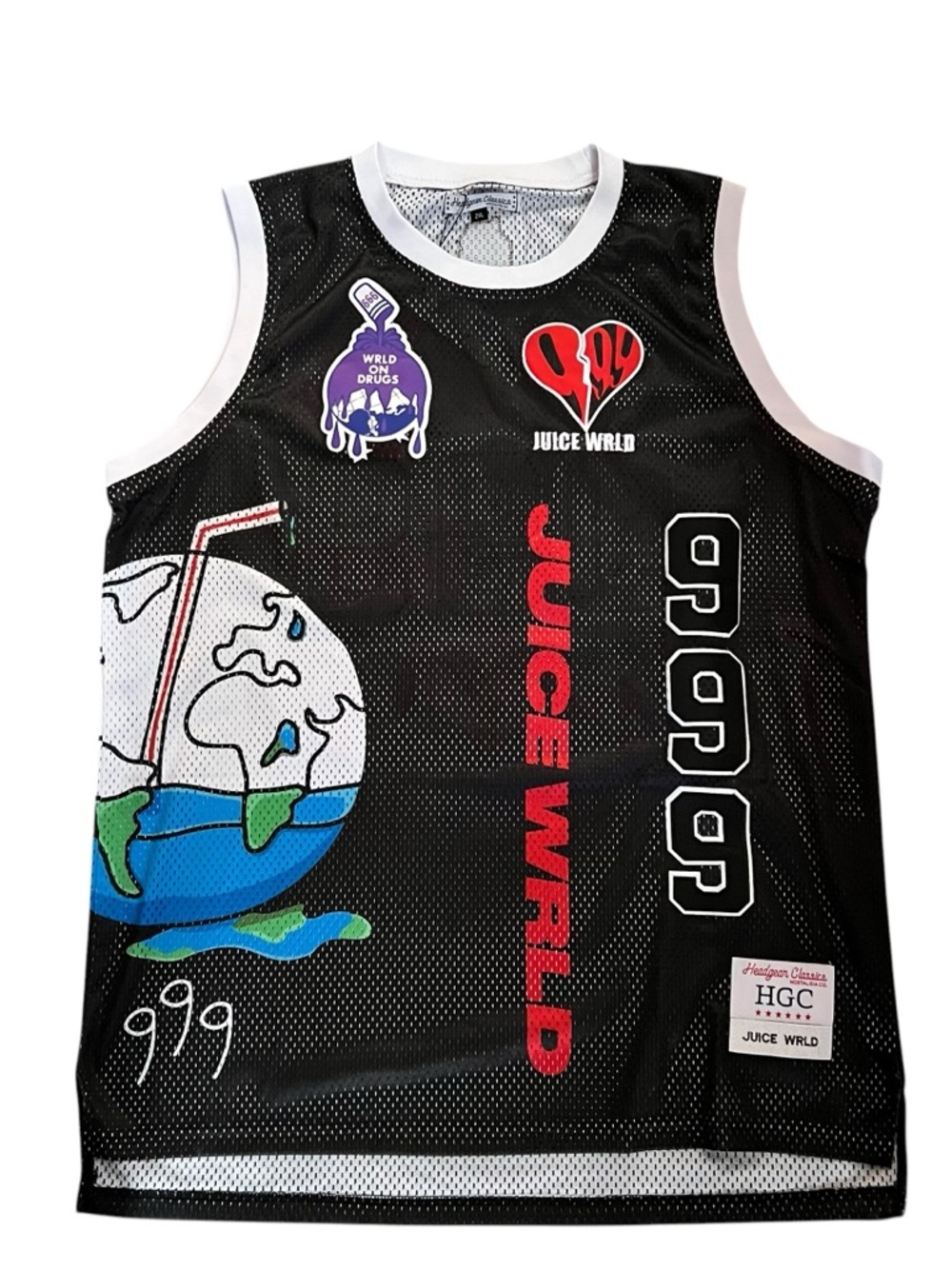 Headgear Classics Juice WRLD Men’s Black Mesh Tank Top